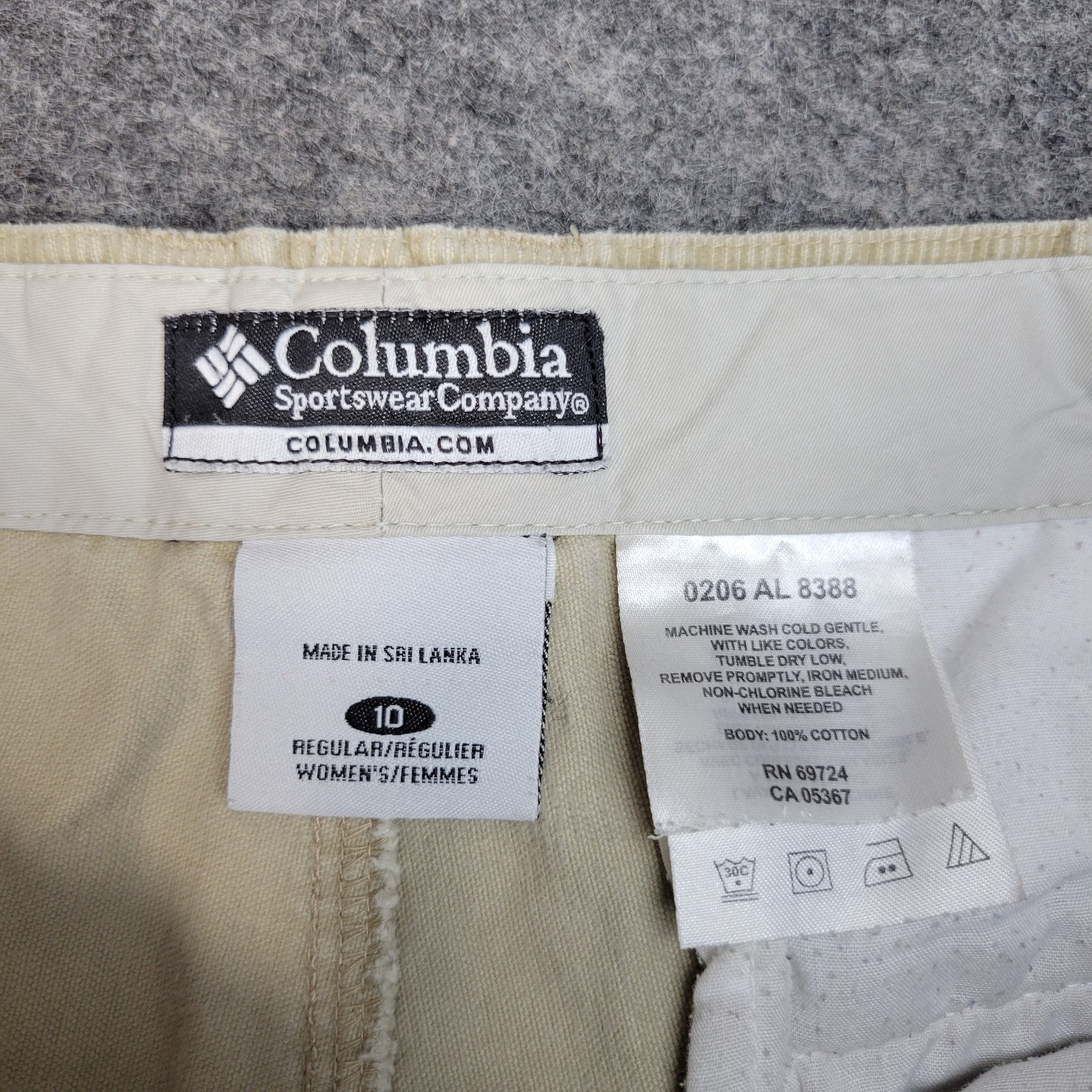 Columbia Pants Womens 10 Tan Corduroy  Streetwear Straight Leg Preppy 90s City thumbnail 11
