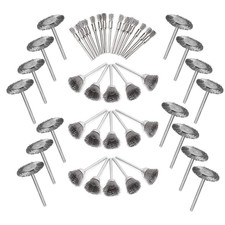 45Pcs Steel Wire Brushes Wheels Set with 1/8" Shank Polishing Wire Wheel Cup Pen