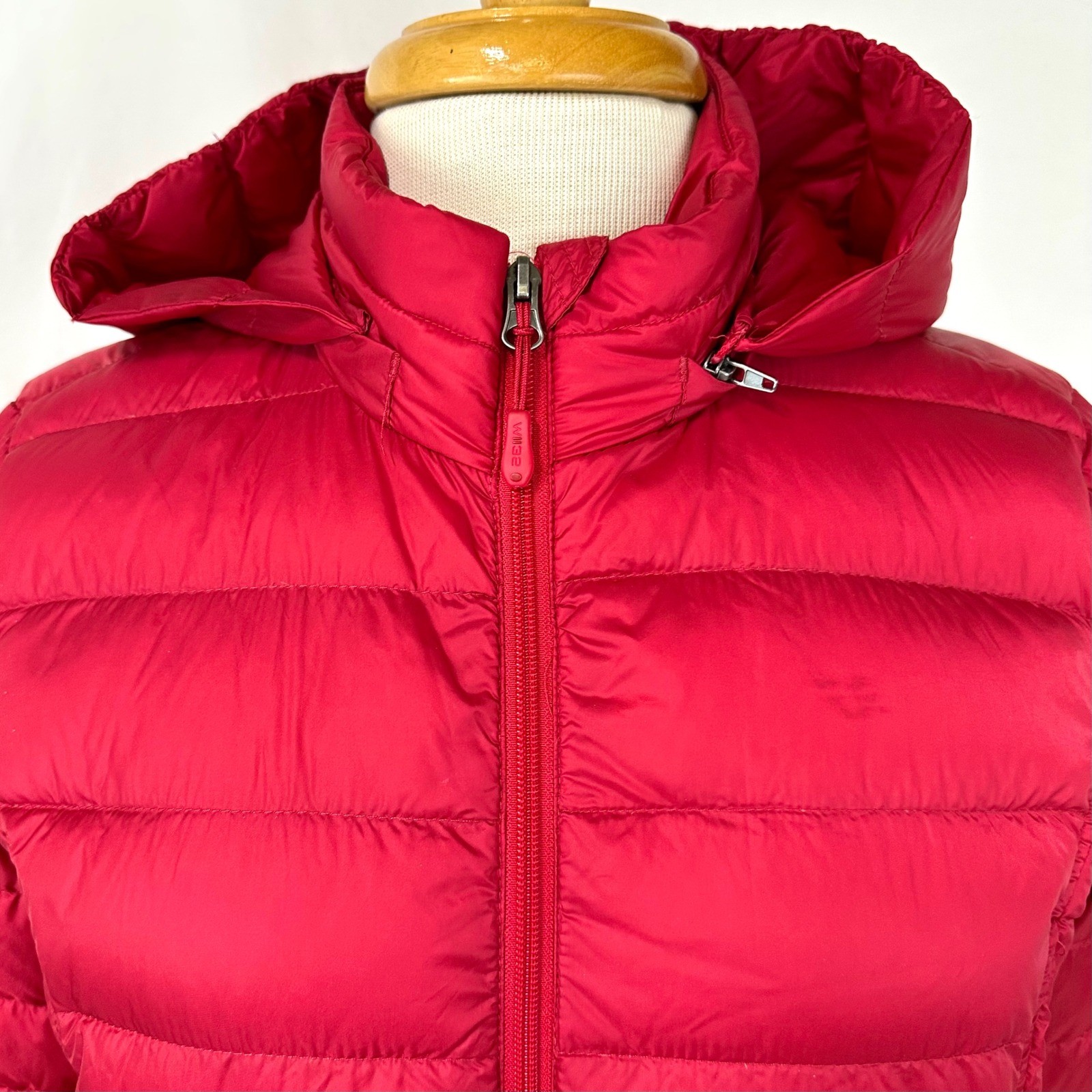 HEATKEEP Red Down Packable Puffer Jacket Women's … - image 2