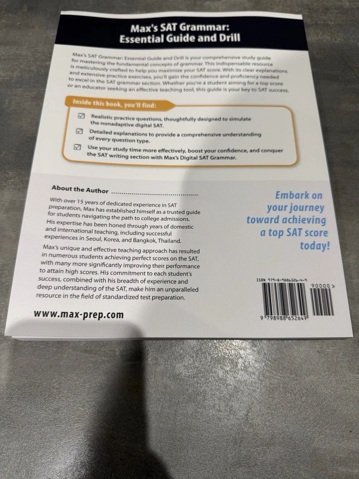 Max's Kim Max's Digital SAT Grammar Essential Guide and Drill Second Edition 6