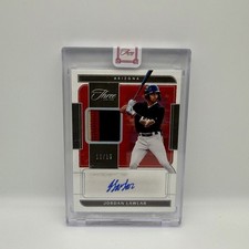 2022 Panini Three and Two Auto Relic Holo Silver #AJ-JL Jordan Lawlar /15