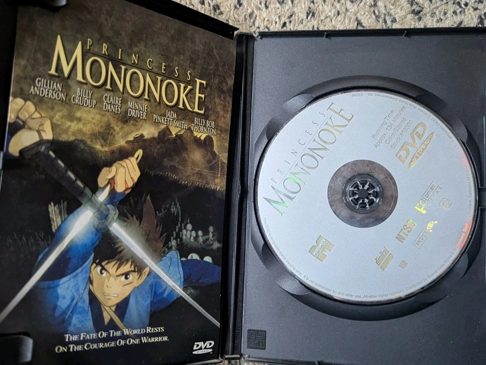 Princess Mononoke (2001) DVD Tested - Image 3 of 4