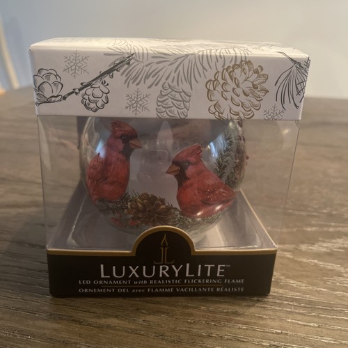 Ganz Luxury Lite Cardinal LED ornamento con fiamma tremolante nuovo con scatola - Foto 7 di 8