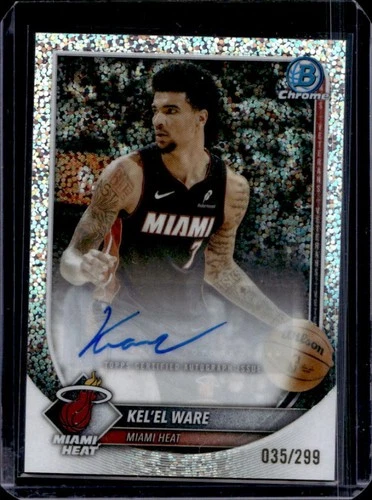 2025-26 Bowman Kel'el Ware Chrome Auto Autograph Speckle Refractor #/299 Heat
