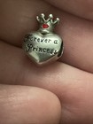 Disney Sterling Silver 925 "Forever A Princess" Heart and Crown Bead Charm — photo 9