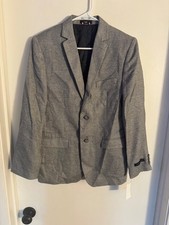 Boys NWT Tommy Hilfiger"gray, 2 button blazer. Size 18 Reg. New With Tags