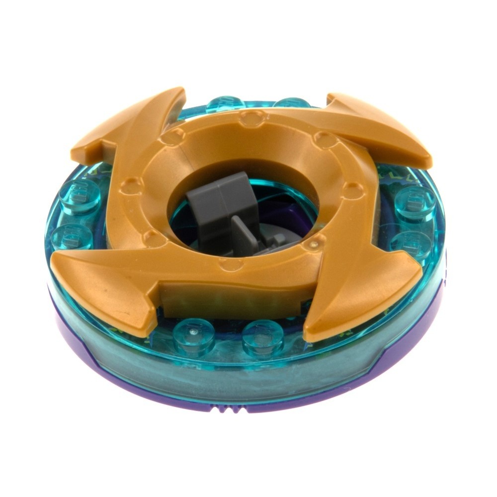1X Lego Ninjago Spinner Round 6X6X1 Purple Skull Ring 98341 92549C08PB01
