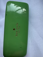 Kate Spade New York Green/Blue Hard Case for Glasses Eyes Print