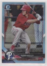 2018 Bowman Draft Chrome Sky Blue Refractor 90/402 Adam Haseley #BDC-81 0x1