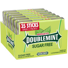 WRIGLEY'S Mint Gum Chewing Gum Mega Pack, 35 Stick Pack of 6