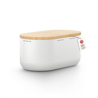 Bread Box I Metal bread box for long lasting freshness with non-slip pads I