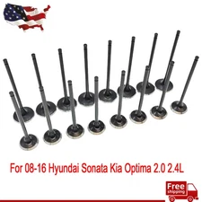 For 08-16 Hyundai Sonata Kia Optima 2.0 2.4L Engine Intake Valve & Exhaust Valve