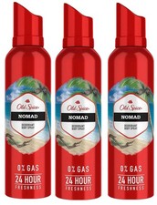 Old Spice Nomad Deodorant Body Spray 24 Hour Fresh Perfume No Gas 140ML Set Of 3
