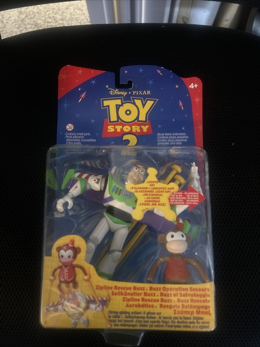 その他 Toy Story 2 Action Figure Rescue Buzz 1999 Toy Story 2 Zipline Rescue Buzz Lightyear Silver