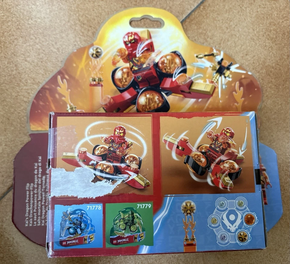 LEGO Ninjago 71777 Kai’s Dragon Power Spinjitzu Flip, foto 2 di 2