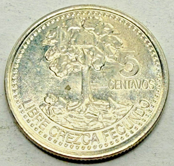 2006  Guatemala 5 Centavos  Coin   N246