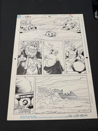 Original Comic Art The Flash" Wally West" Issue 49 pg 21