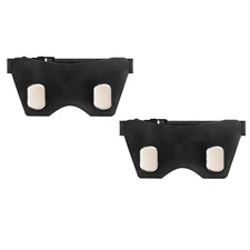 2x Black Suede Leather Car Headrest Hook Hanger Organizer Sport Seat Purse Coat