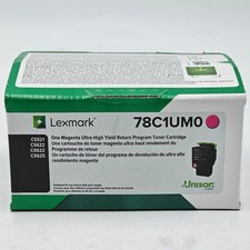 New Lexmark 78C1UM0 Magenta Toner Return Program Cartridge Ultra High Yield
