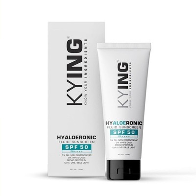 KYING Hyaloeronic Fluid Sunscreen | SPF50 PA++++ | Non Sticky without White Cast
