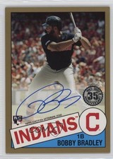 2020 Topps 1985 Topps Baseball Auto Gold 24/50 Bobby Bradley #85A-BO Auto 0c2