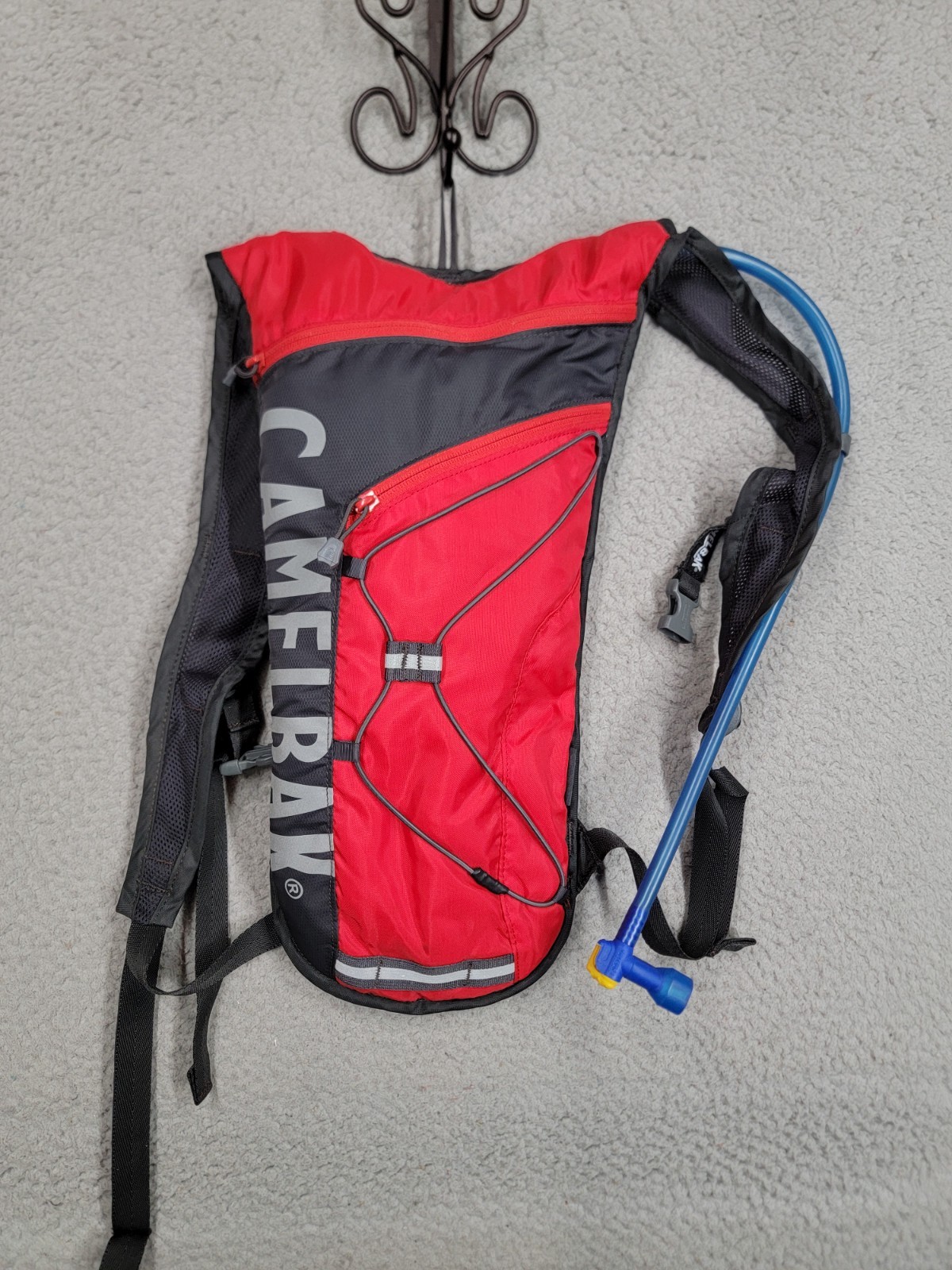 Paquete de hidratación de nailon Camel Bak rojo con vejiga
