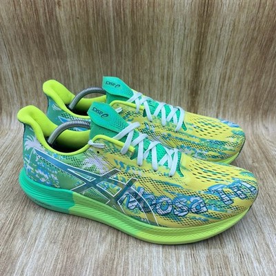 Asics Noosa Tri 14 Men's Size 11 Running Shoes Yellow Green Sneakers 1011B368