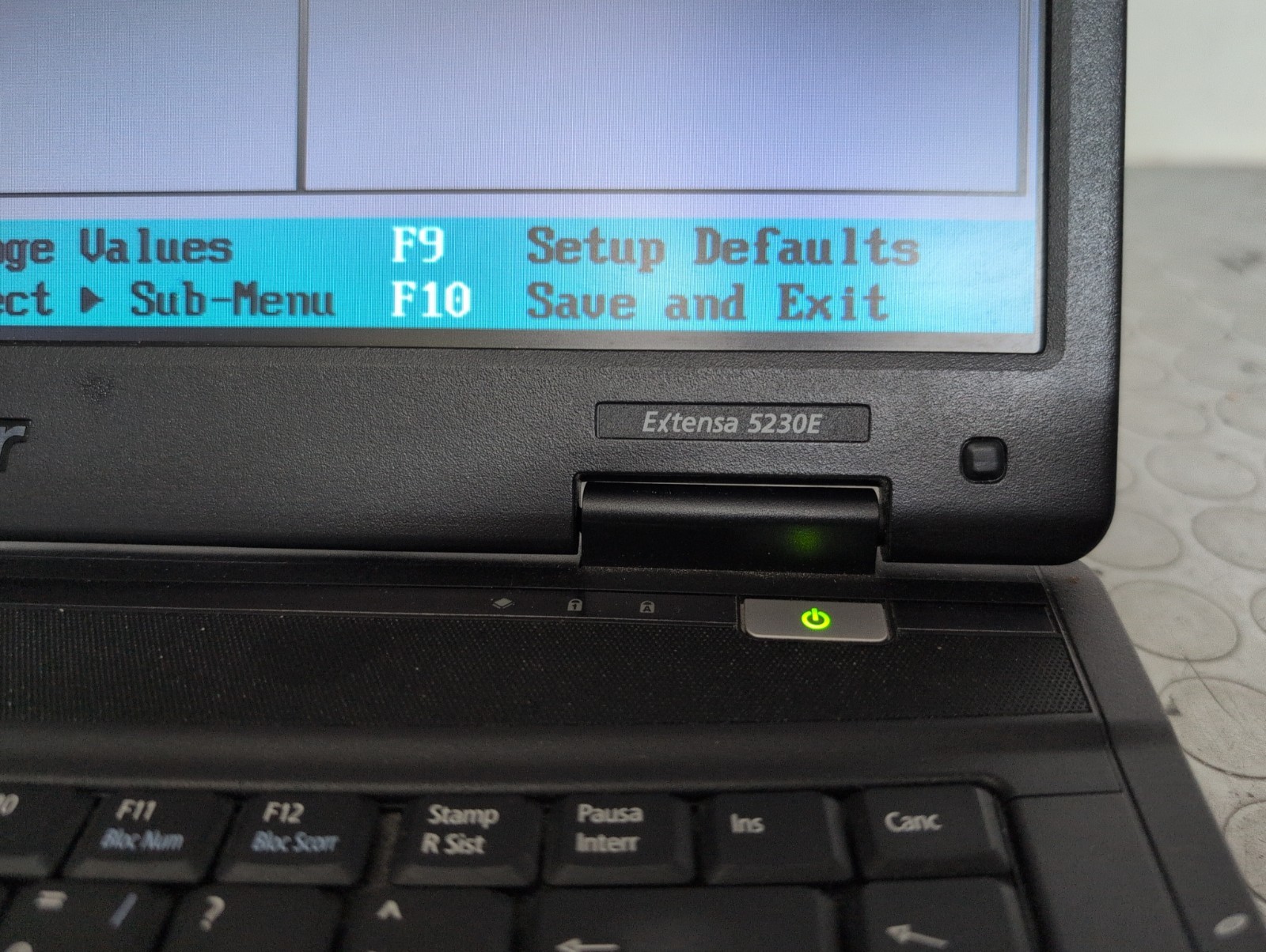 NOTEBOOK COMPUTER PORTATILE LAPTOP ACER Extensa 5230e 571g Intel NON FUNZIONANTE foto 5