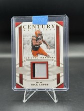2023 National Treasures Football Century Materials Nick Chubb 2 Color Patch /49