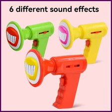 Juguete para niños con cambio de voz y 6 efectos de sonido, altovoz de voz para