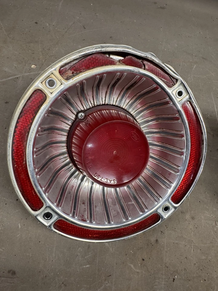 1962 Ford Fairlane Tail Light Lamp Taillight Lens Housings Ranchero Taillamp OEM - Image 2 of 4
