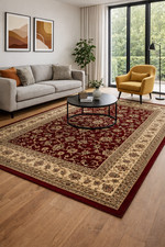 Orient Teppich Klassisch Bordüre 80x150 200x290 300x400 Wohnzimmer Antirutsch