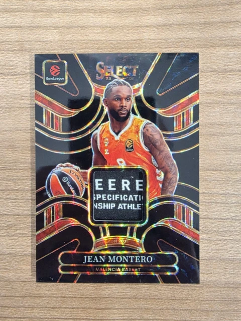 2025-26 Panini Select Euroleague Jean Montero 1/1 Patch Valencia