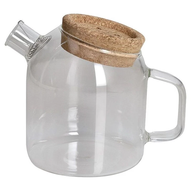 Tisaniera Vetro Borosilicato con Tappo in Sughero Tognana 800 1200 cc Tisane Tè, fotografia 3 di 9