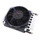 16 Pass Oil Cooler Kit, with Electric Fan Dunebuggy & VW