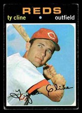 1971 Topps Ty Cline #319 - Cincinnati Reds
