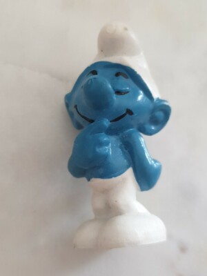 Vintage Shy Smurf, Bully, Peyo, W. Germany, No. 2