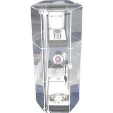 COUNTER TOP DISPLAY REVOLVING ACRYLIC DISPLAY SHOWCASE DISPLAY ROTATING CASE