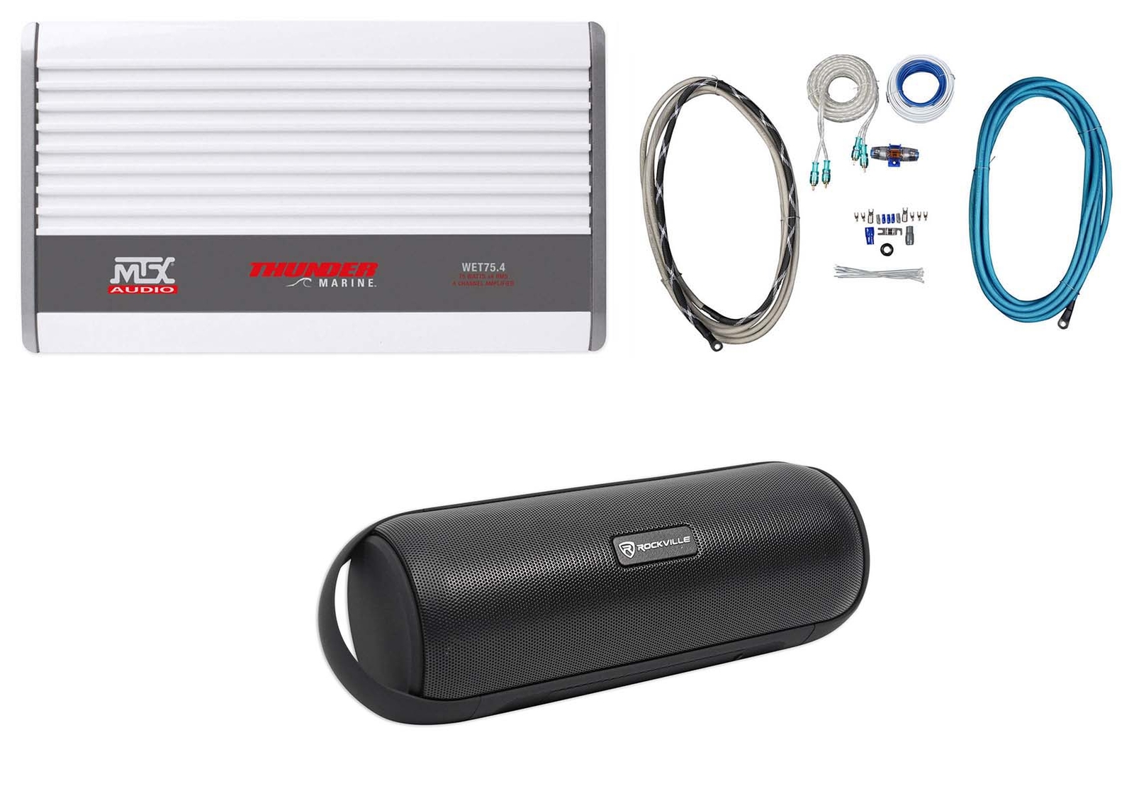 MTX WET754 400 Вт RMS 4-канальный морской усилитель Комплект усилителей Акустическая система для лодок квадроциклов UTVRZR 51690₽