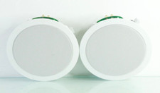 2x Emphasys IC60 White Surround Sound In Ceiling Speakers n974