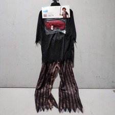 7Seas Pirate Halloween Boy Costume Medium M 8-10 Shirt Pants Headband Waist Sash