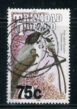 TRINIDAD & TOBAGO 597A SG883 Used 2000 75c on 40c Bird Flycatcher CV$3