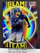 2022 #BT-24 Mookie Betts Topps Stadium Club Chrome Baseball Beam Team Dodgers