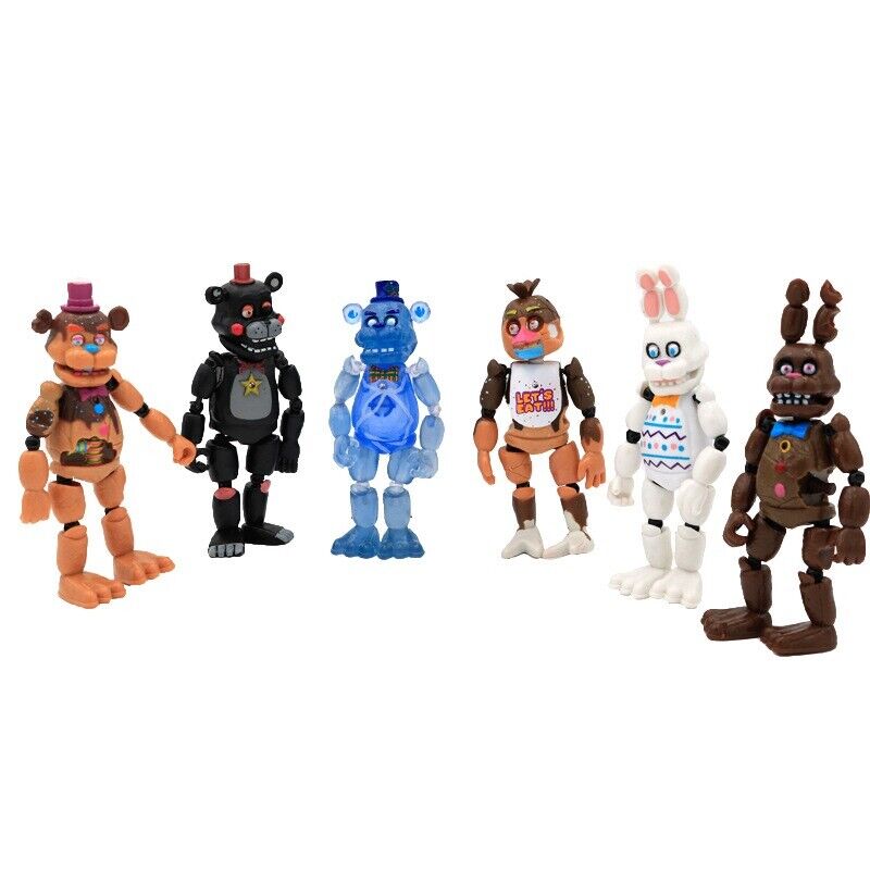 6pc SET Five Nights At Freddy's FNAF Freddy Action Figure 6inch Party Toys