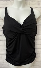 Anne Cole Black Tankini Top Swimsuit Plus 22W...