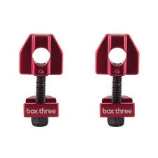 BOX THREE Chain Tensioners BMX PAIR RED