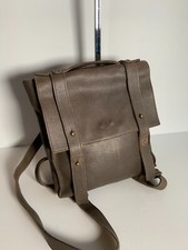 Corsia leather bag backpack VGC rucksack classic green brown Made in Italy