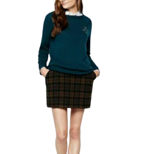 Jack Wills Bradfield Skirt Green Size UK 6 rrp £59.50 DH009 XX 04 image 3