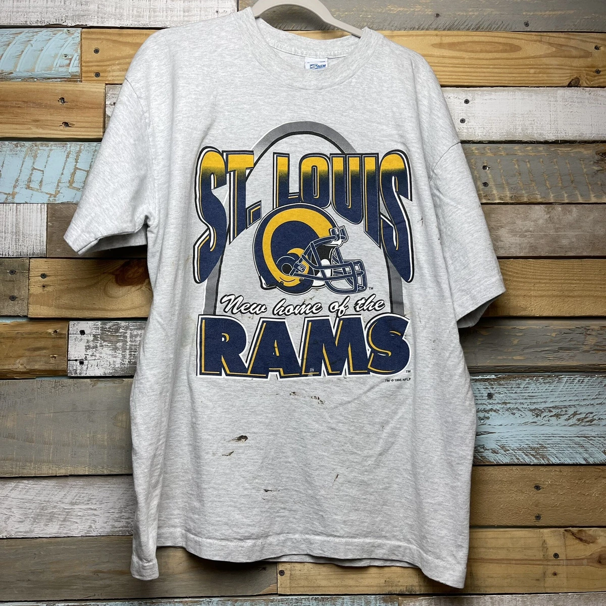 Vintage NFL St. Louis Rams Football New Home Salem Sports T-Shirt Adult  Size XL