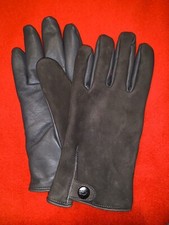 Ugg SPLICE VENT Logo Tab Men's Leather Tech Gloves. L.